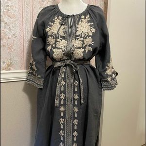 Johnny Was Carmelita Peasant Dress M